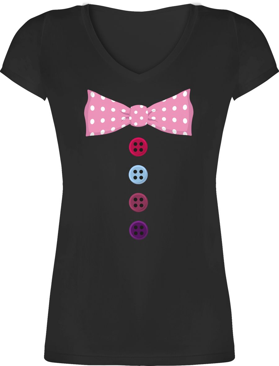 Shirtracer Clown Kostüm rosa Fliege Shirts & Mehr Shirtracer