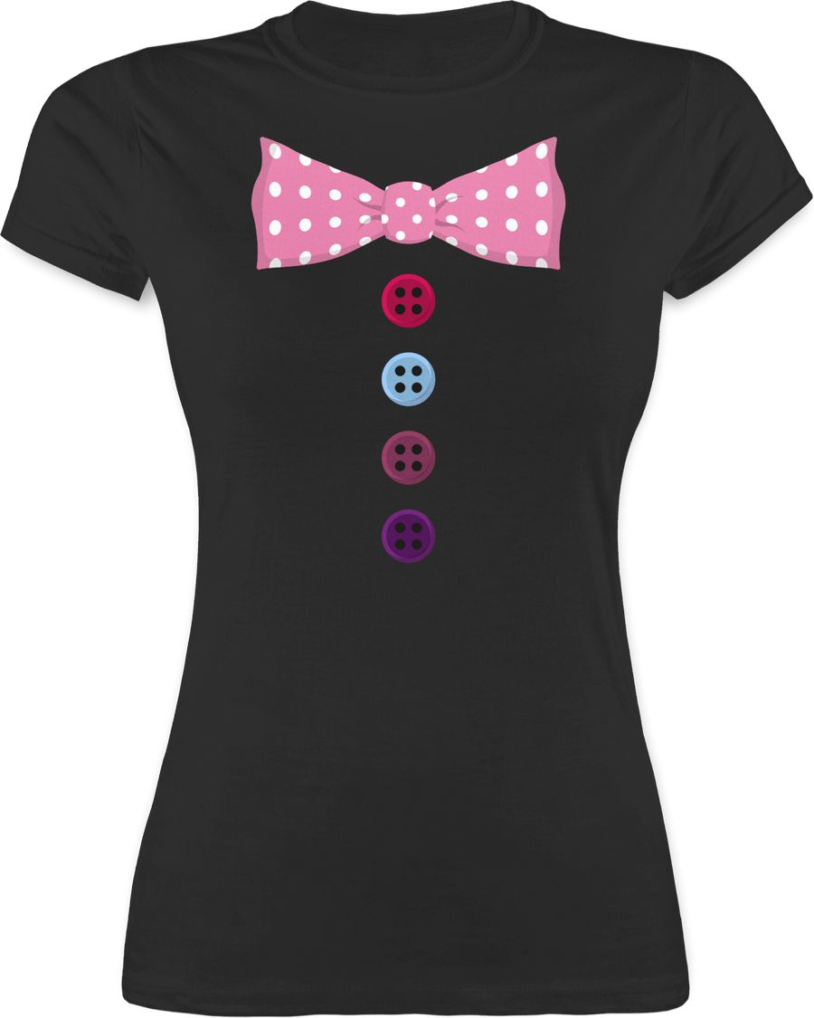 Shirtracer Clown Kostüm rosa Fliege Shirts & Mehr Shirtracer