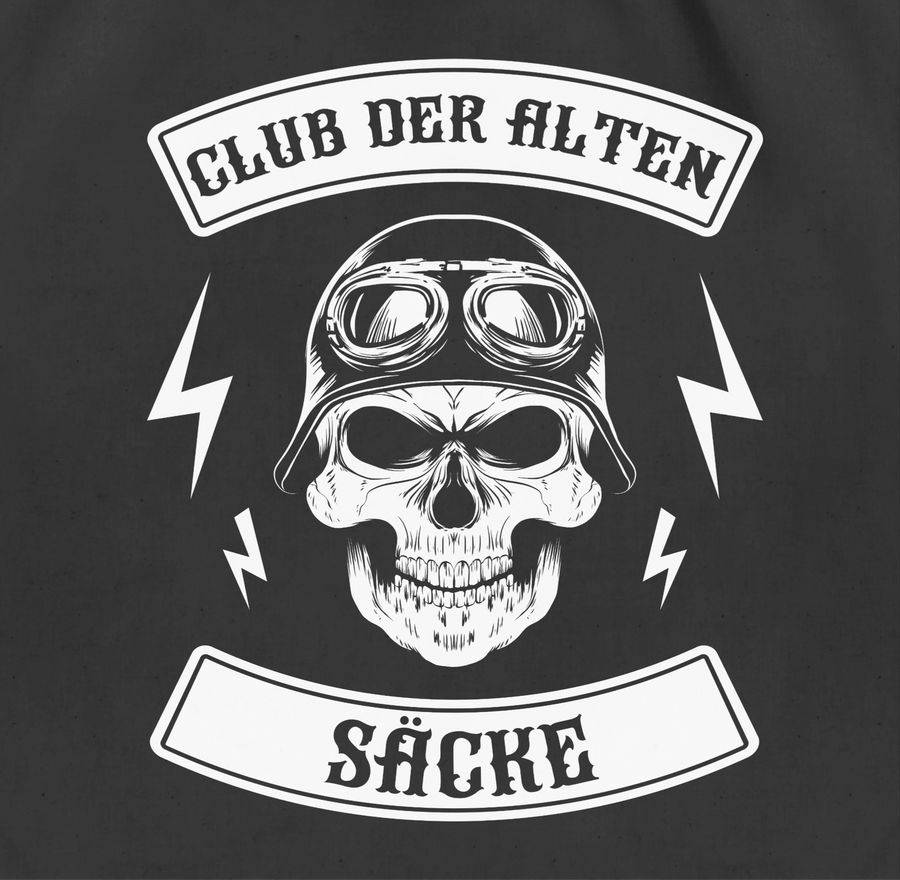 Shirtracer Club Der Alten Säcke Totenkopf Weiß Shirts & Mehr Shirtracer
