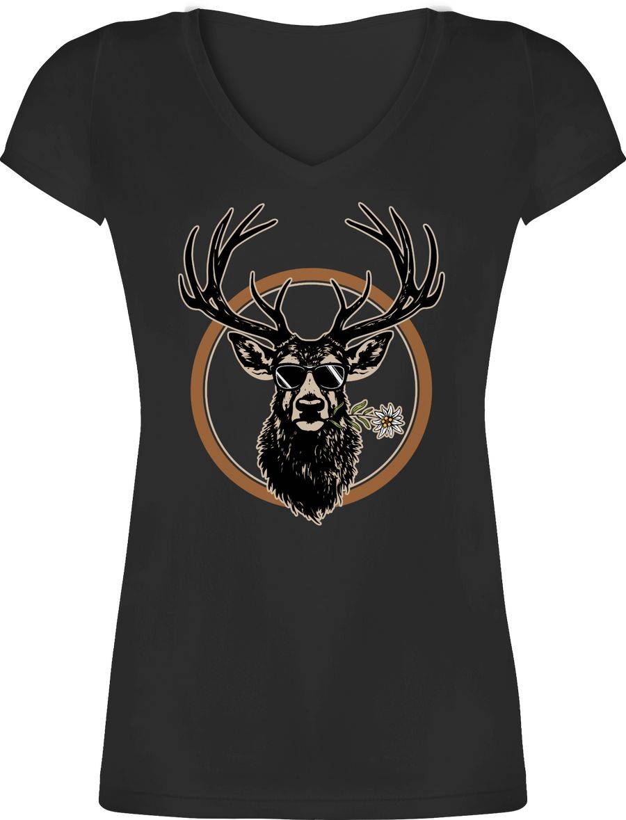 Shirtracer Cooler Hirsch Hirschgeweih Jäger Shirts & Mehr Shirtracer