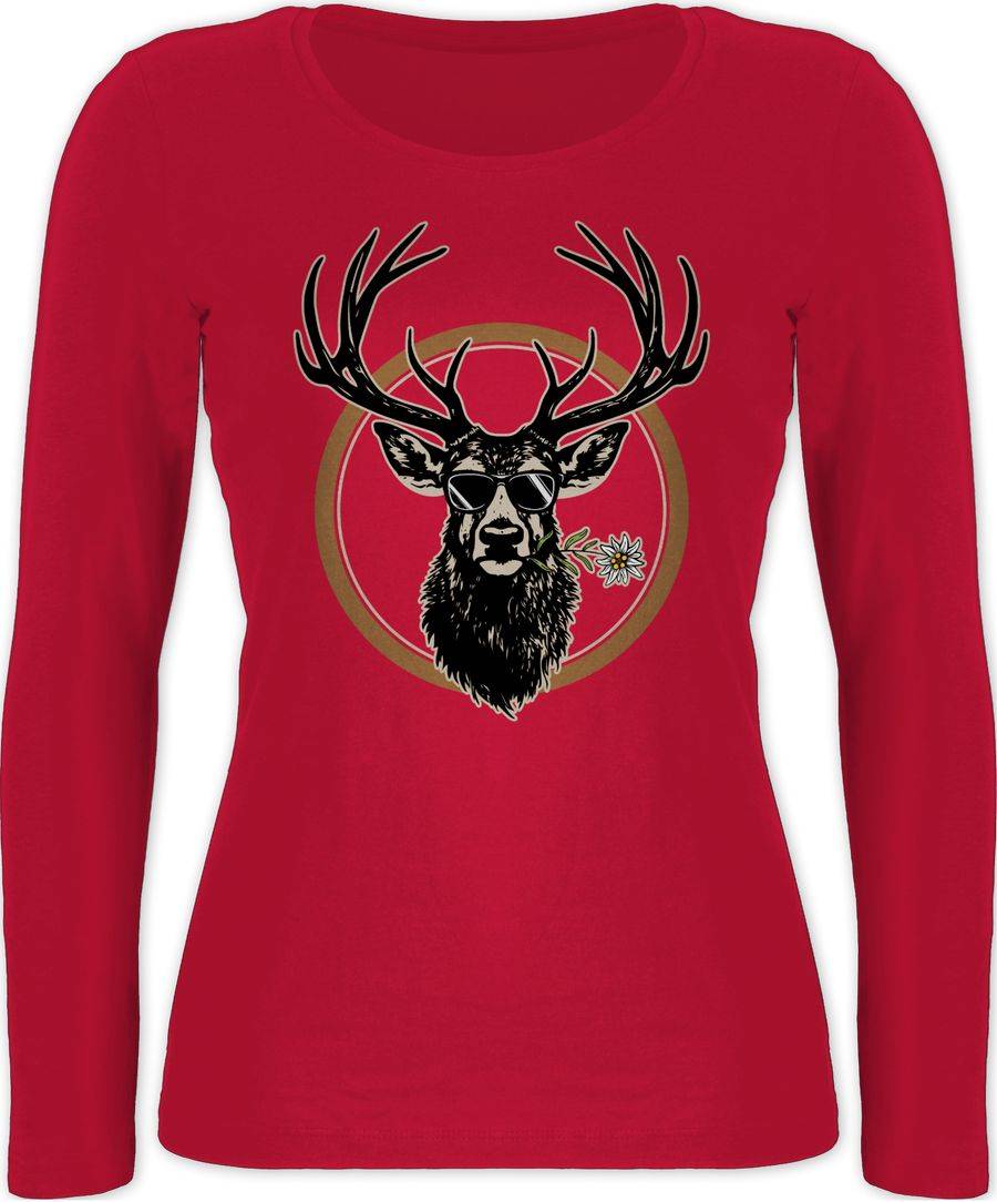 Shirtracer Cooler Hirsch Hirschgeweih Jäger Shirts & Mehr Shirtracer