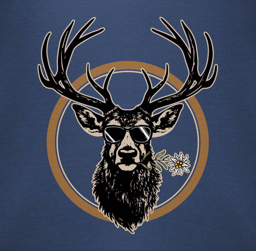 Shirtracer Cooler Hirsch Hirschgeweih Jäger Shirts & Mehr Shirtracer