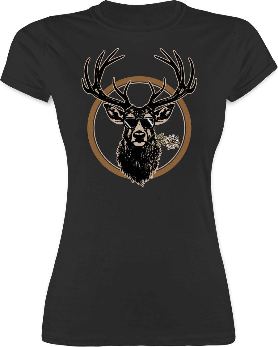 Shirtracer Cooler Hirsch Hirschgeweih Jäger Shirts & Mehr Shirtracer