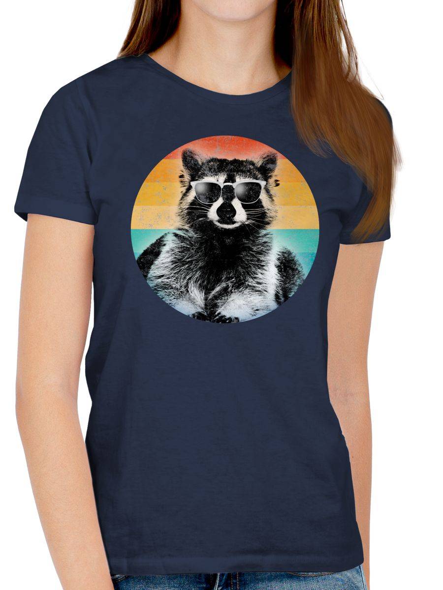 Shirtracer Cooler Waschbär Vintage: Tshirt Rucksack Shirtracer