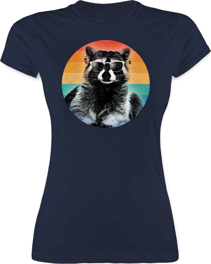 Shirtracer Cooler Waschbär Vintage: Tshirt Rucksack Shirtracer