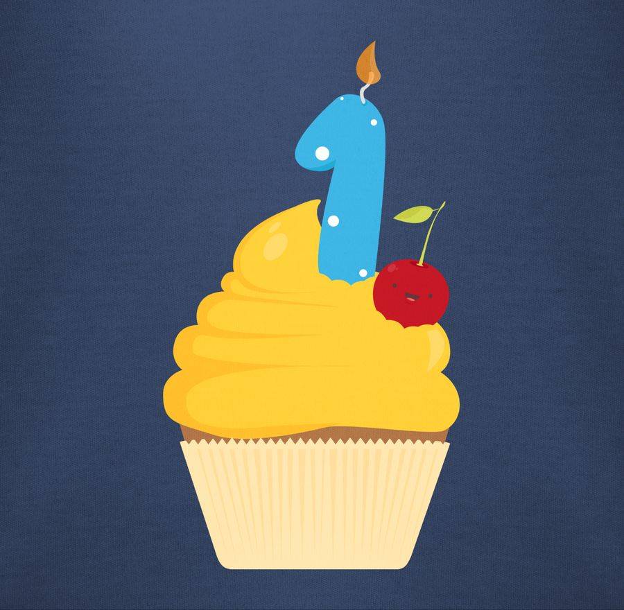 Shirtracer Cupcake Mit Eins: T-Shirt Rucksack Shirtracer