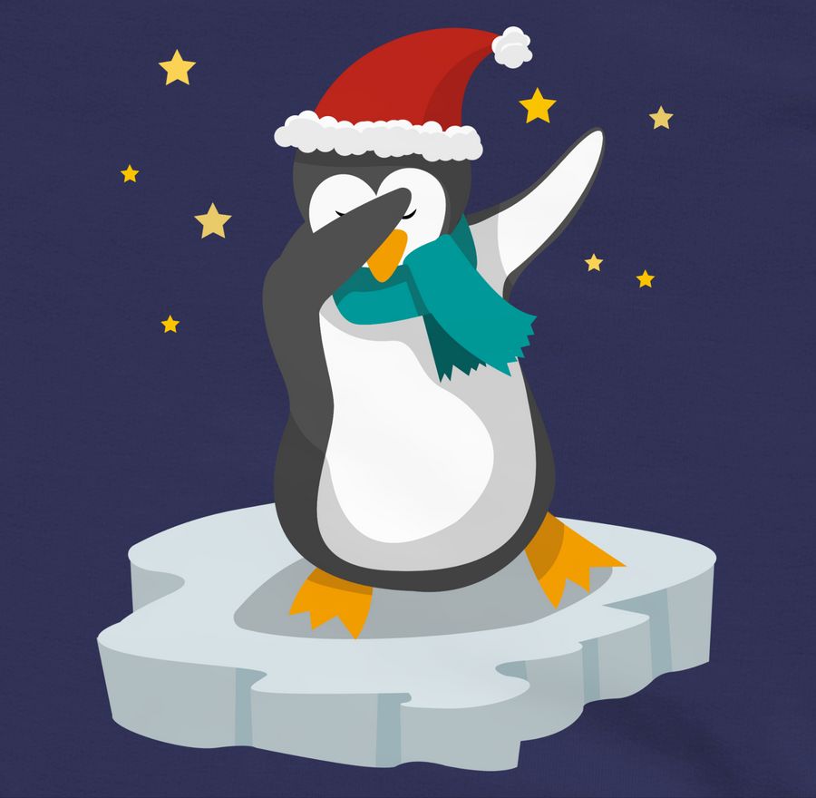 Shirtracer Dab Pinguin Weihnachten: T-Shirt Rucksack Shirtracer