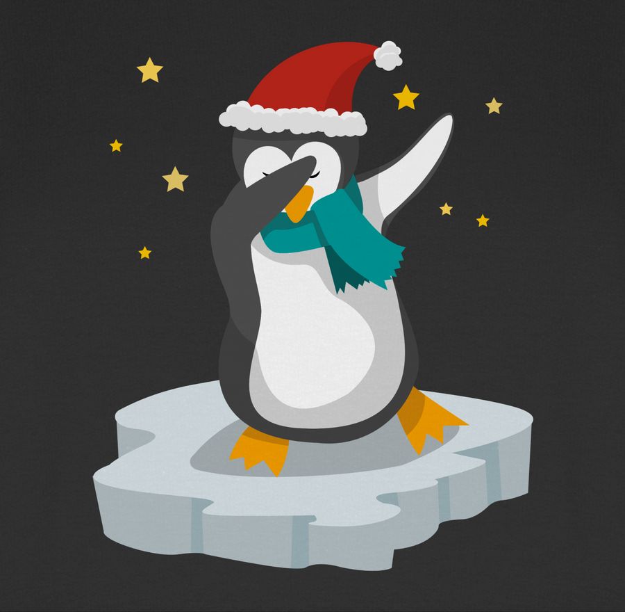 Shirtracer Dab Pinguin Weihnachten: T-Shirt Rucksack Shirtracer