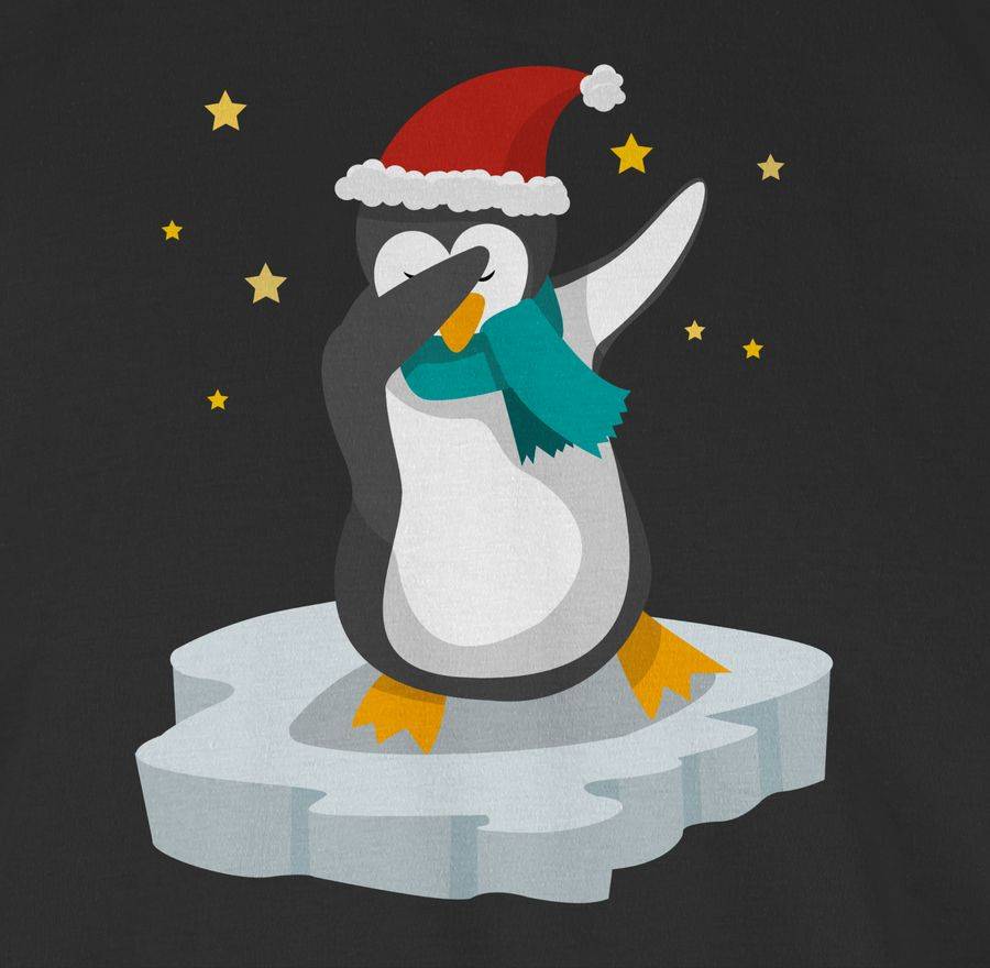 Shirtracer Dab Pinguin Weihnachten: T-Shirt Rucksack Shirtracer