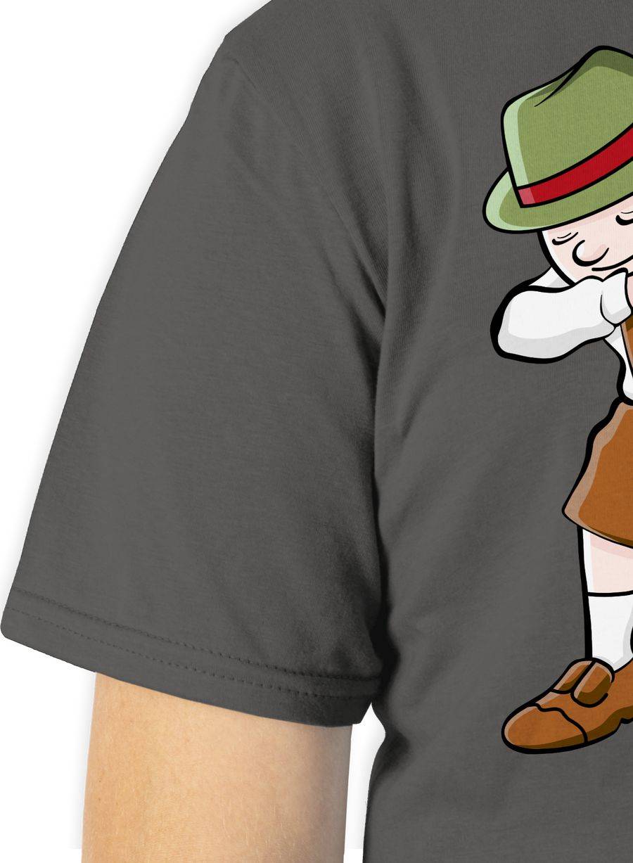 Shirtracer Dabbing Character In Lederhosen: Tshirt Rucksack Shirtracer