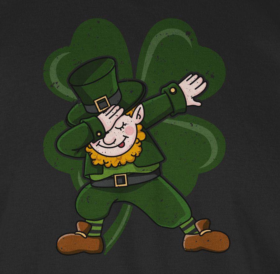 Shirtracer Dabbing Leprechaun Mit Kleeblatt Shirts & Mehr Shirtracer
