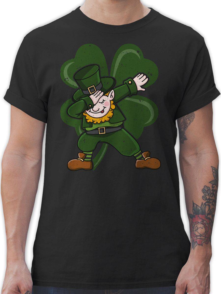Shirtracer Dabbing Leprechaun mit Kleeblatt Shirts & Mehr Shirtracer
