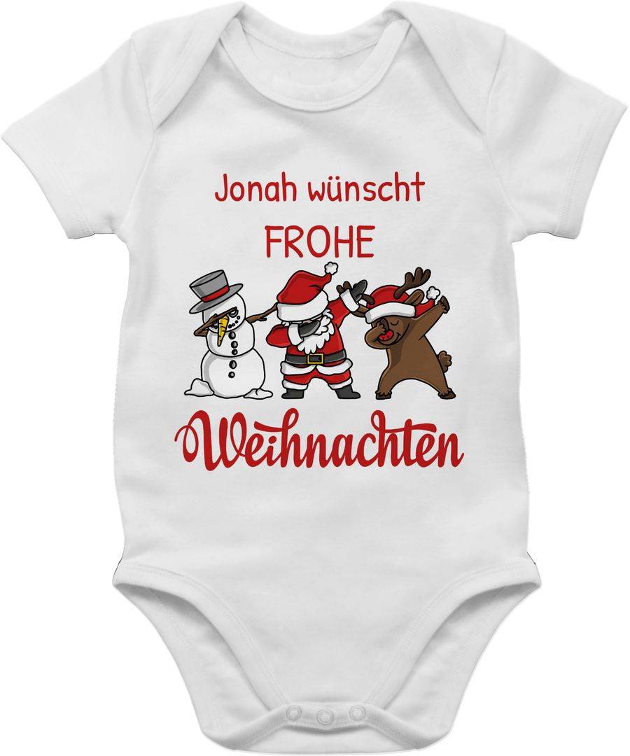 Shirtracer Dabbing Santa Figuren Frohe Weihnachten - Wunschtext: Tshirt Rucksack Shirtracer