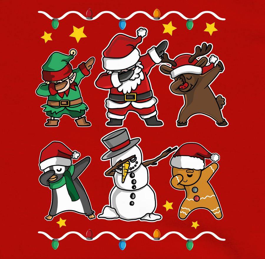 Shirtracer Dabbing Weihnachtsfiguren - Weiß Shirts & Mehr Shirtracer