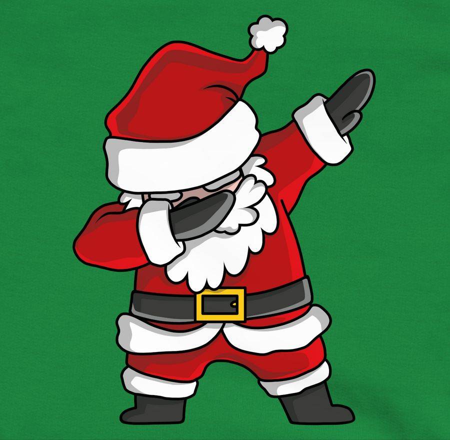 Shirtracer Dabbing Weihnachtsmann: Tshirt Turnbeutel Shirtracer