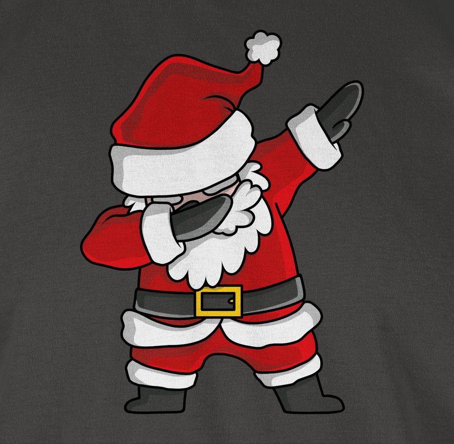 Shirtracer Dabbing Weihnachtsmann: Tshirt Turnbeutel Shirtracer