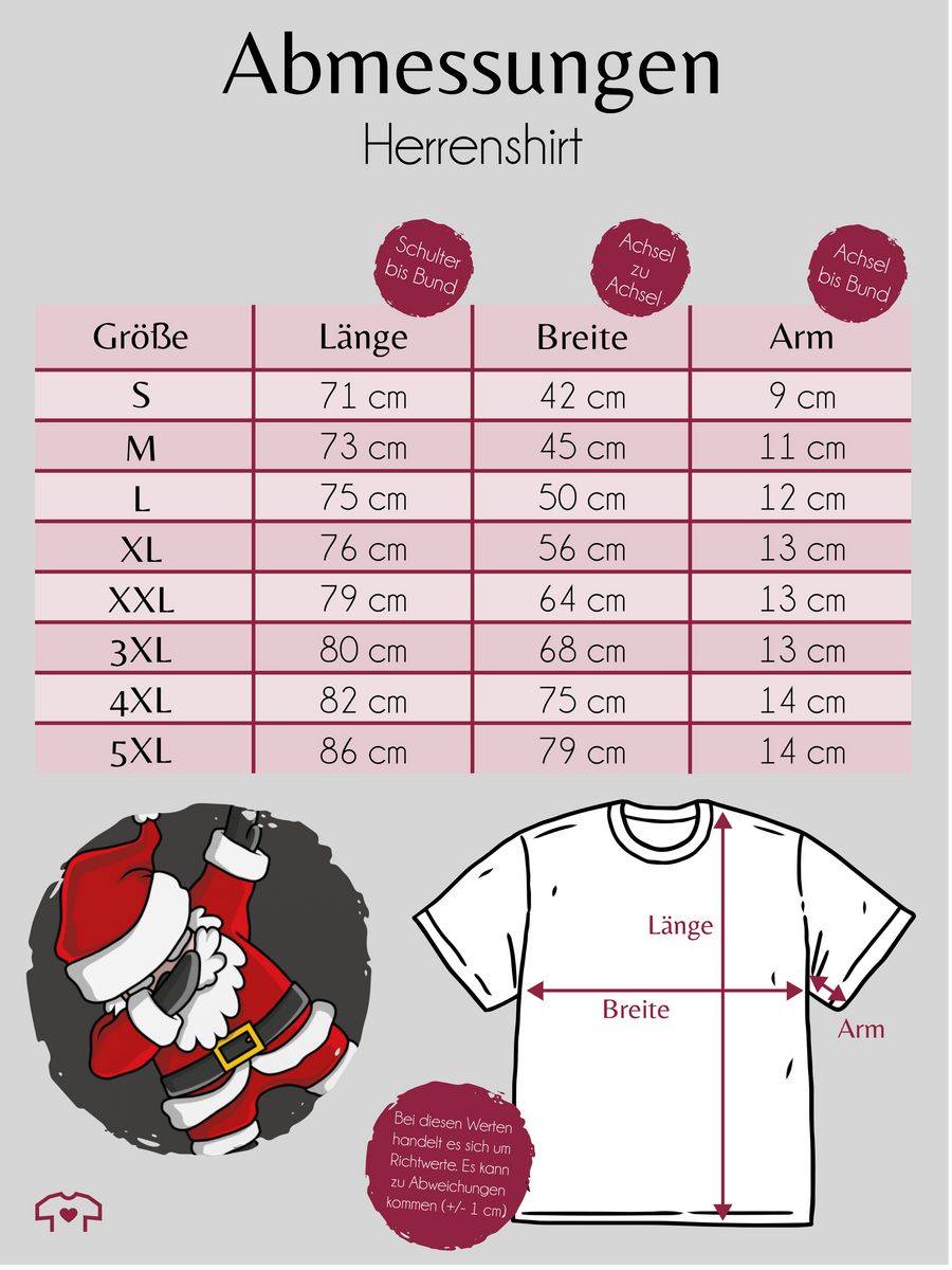 Shirtracer Dabbing Weihnachtsmann: Tshirt Turnbeutel Shirtracer