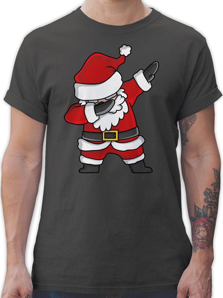 Shirtracer Dabbing Weihnachtsmann: Tshirt Turnbeutel Shirtracer