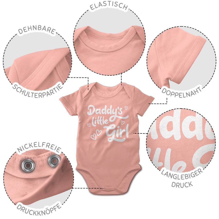 Shirtracer Daddy's Little Girl Süß Weiß Shirts & Mehr Shirtracer