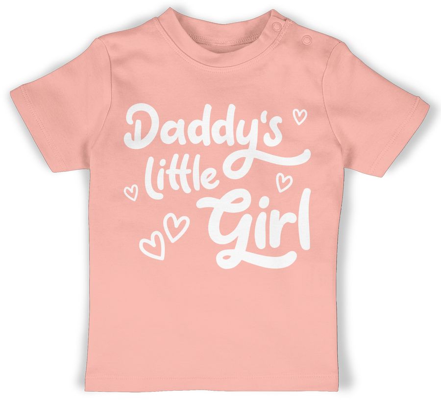 Shirtracer Daddy's little Girl süß weiß Shirts & Mehr Shirtracer