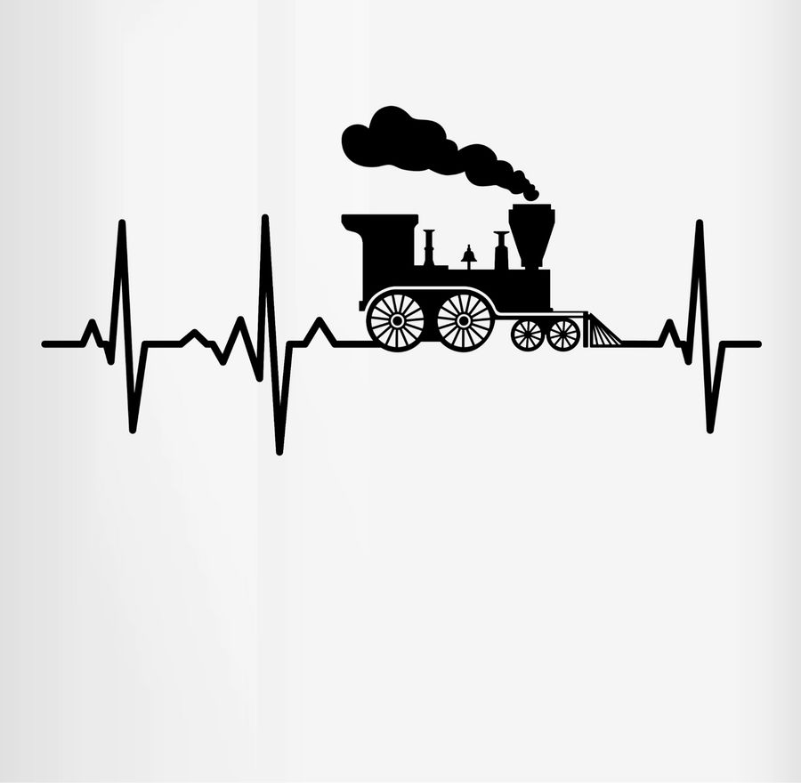 Shirtracer Dampflok Herzschlag I Dampflokomotive Geschenk Eisenbahner Eisenbahnliebhaber: T Shirtracer