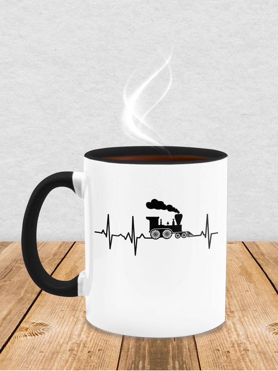 Shirtracer Dampflok Herzschlag I Dampflokomotive Geschenk Eisenbahner Eisenbahnliebhaber: T Shirtracer