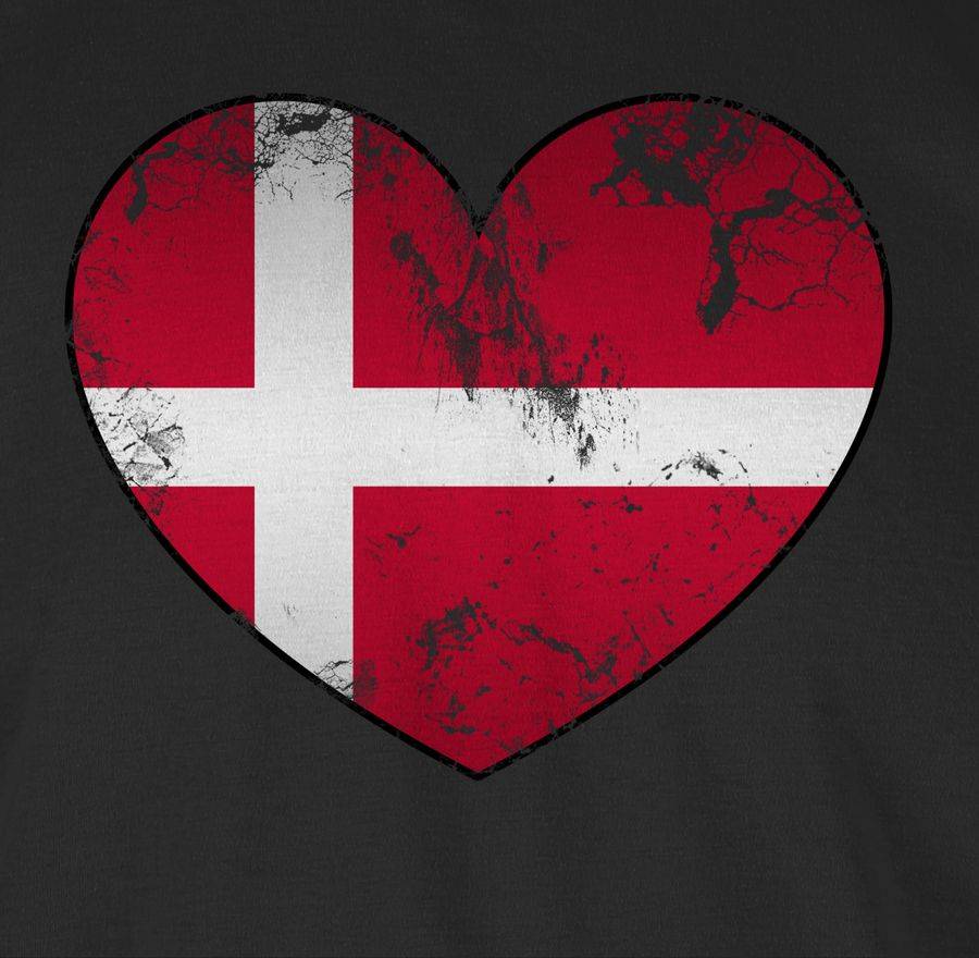 Shirtracer Dänemark Vintage Herz Shirts & Mehr Shirtracer