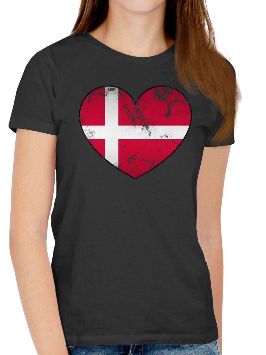 Shirtracer Dänemark Vintage Herz Shirts & Mehr Shirtracer