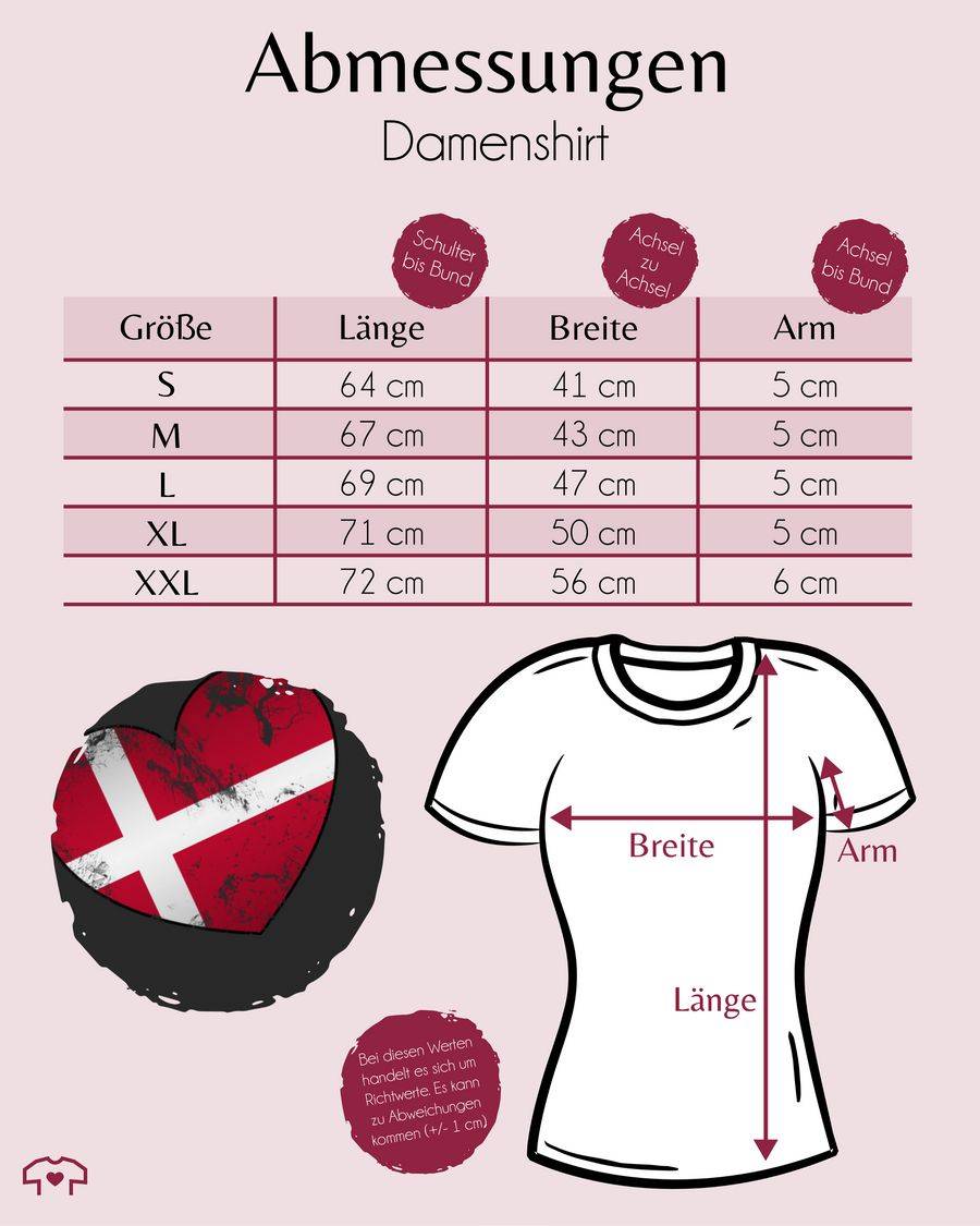 Shirtracer Dänemark Vintage Herz Shirts & Mehr Shirtracer