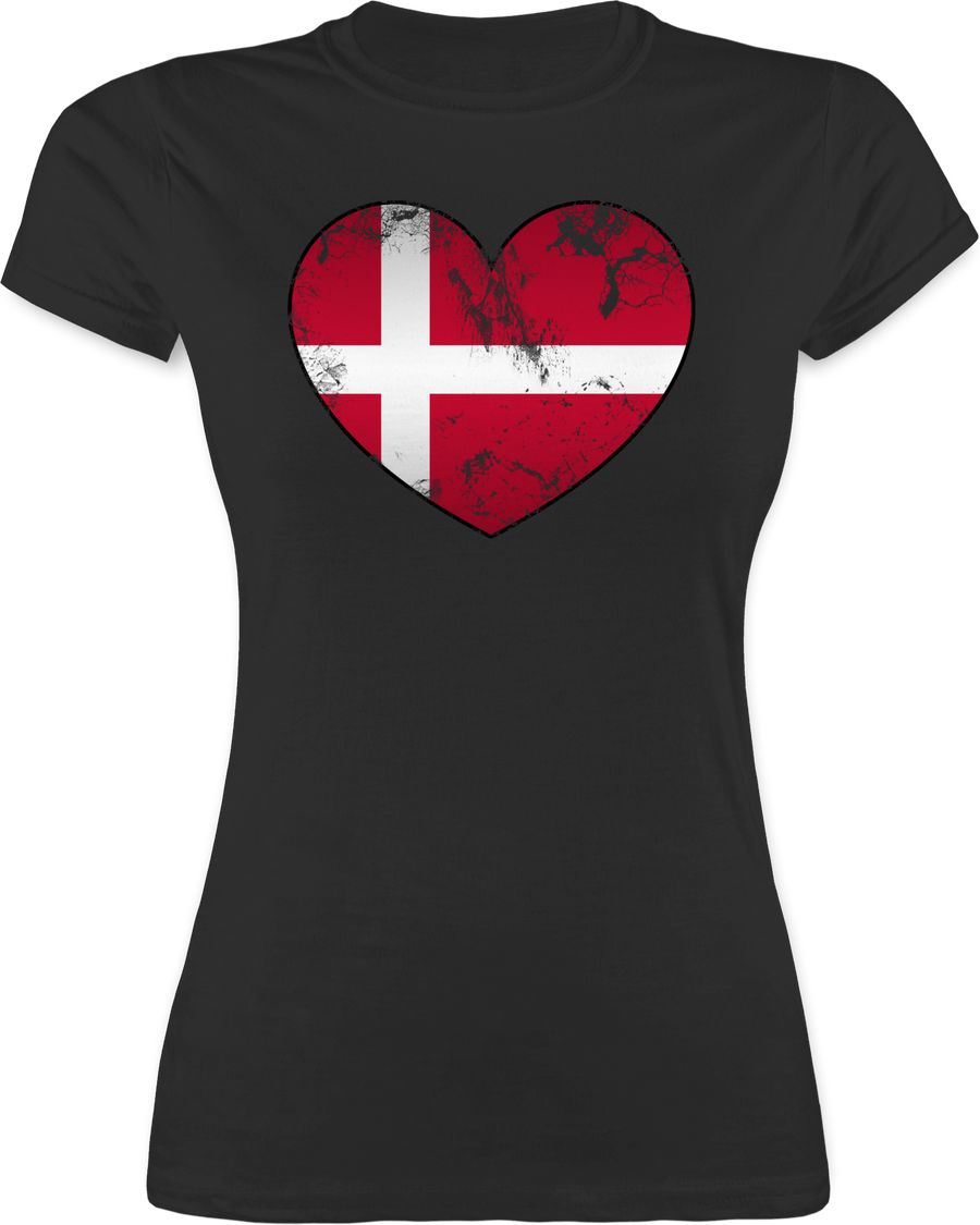 Shirtracer Dänemark Vintage Herz Shirts & Mehr Shirtracer