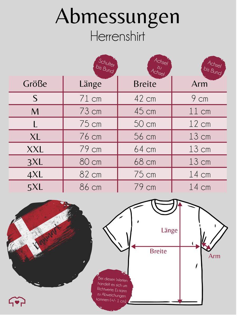 Shirtracer Dänemark Vintage: T-Shirt Gym Bag Shirtracer