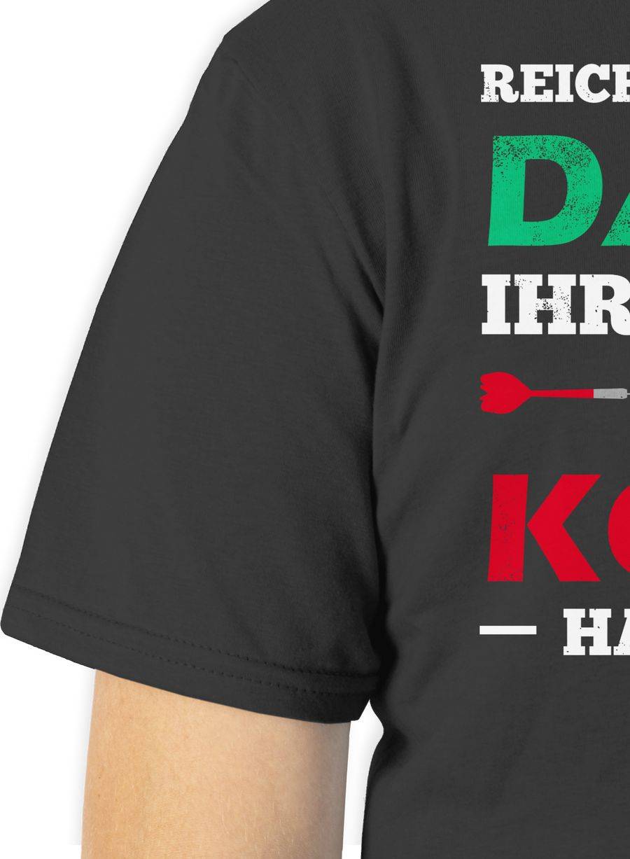 Shirtracer Dart König Spruch: Tshirt Turnbeutel Shirtracer