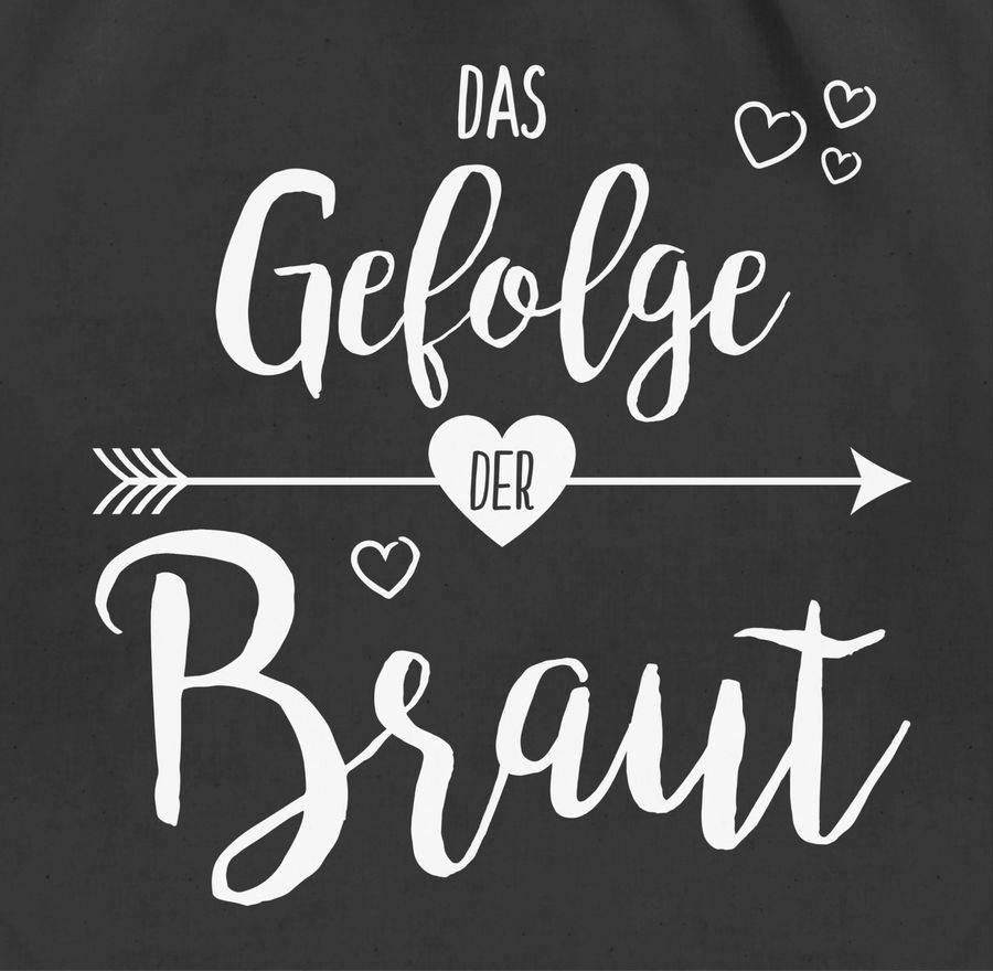 Shirtracer Das Gefolge Der Braut: Tshirt Turnbeutel Shirtracer