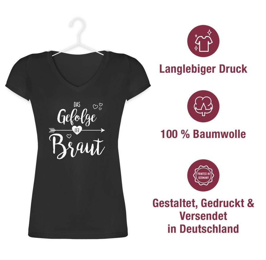 Shirtracer Das Gefolge Der Braut: Tshirt Turnbeutel Shirtracer