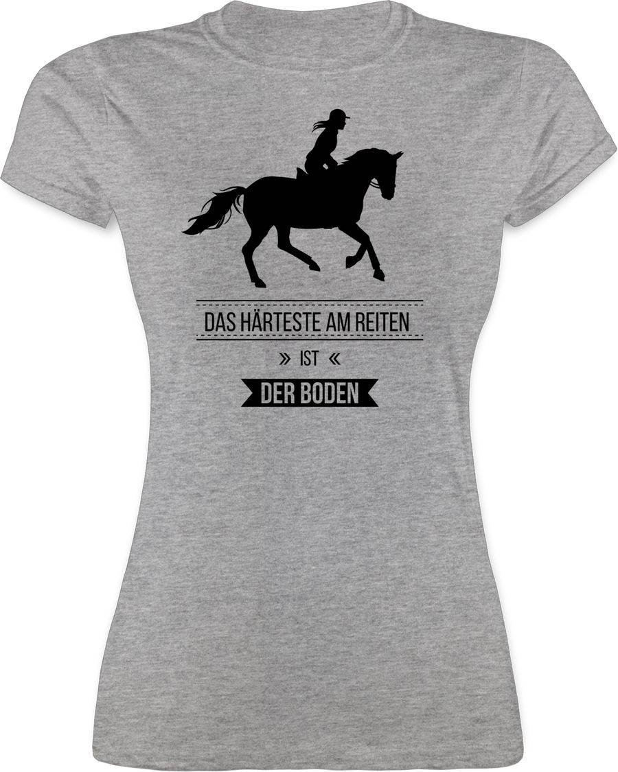 Shirtracer Das Härteste am Reiten ist der Boden: T-Shirt Rucksack Shirtracer