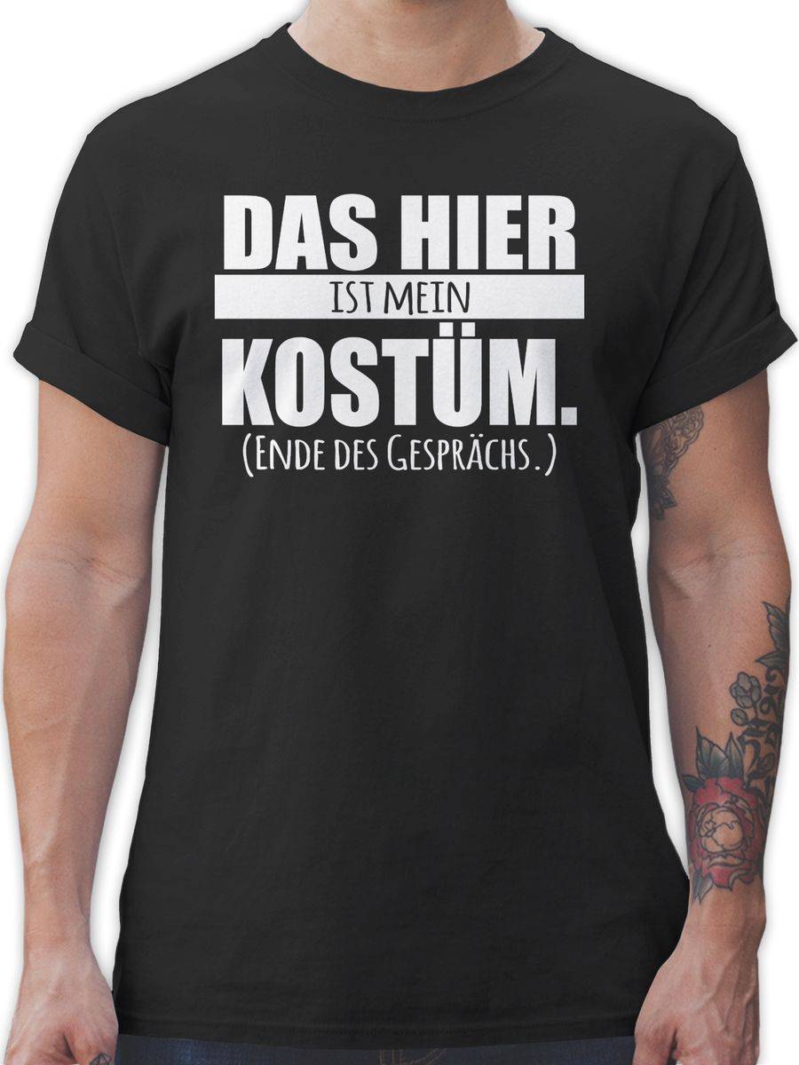 Shirtracer Das hier ist mein Kostüm. Ende des Gesprächs - weiß: Tshirt Rucksack Shirtracer