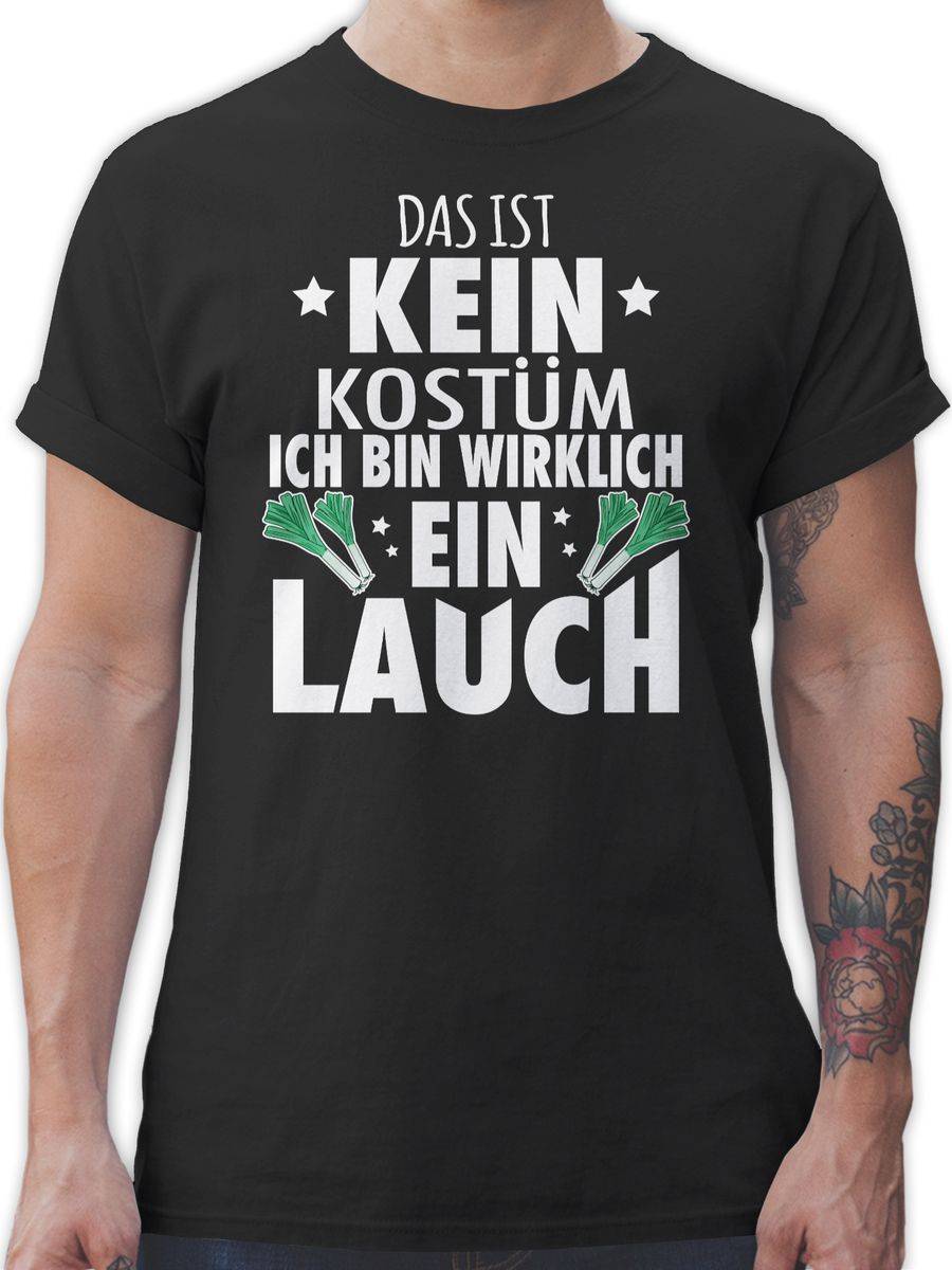 Shirtracer Das ist kein Kostüm Ich bin wirklich ein Lauch - weiß: Tshirt Rucksack Shirtracer