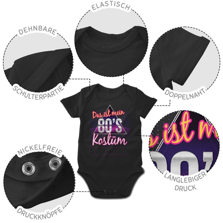Shirtracer Das Ist Mein 80er Jahre Kostüm: T-Shirt Turnbeutel Shirtracer