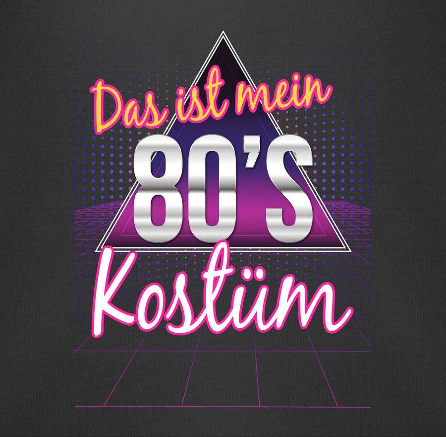 Shirtracer Das Ist Mein 80er Jahre Kostüm: T-Shirt Turnbeutel Shirtracer