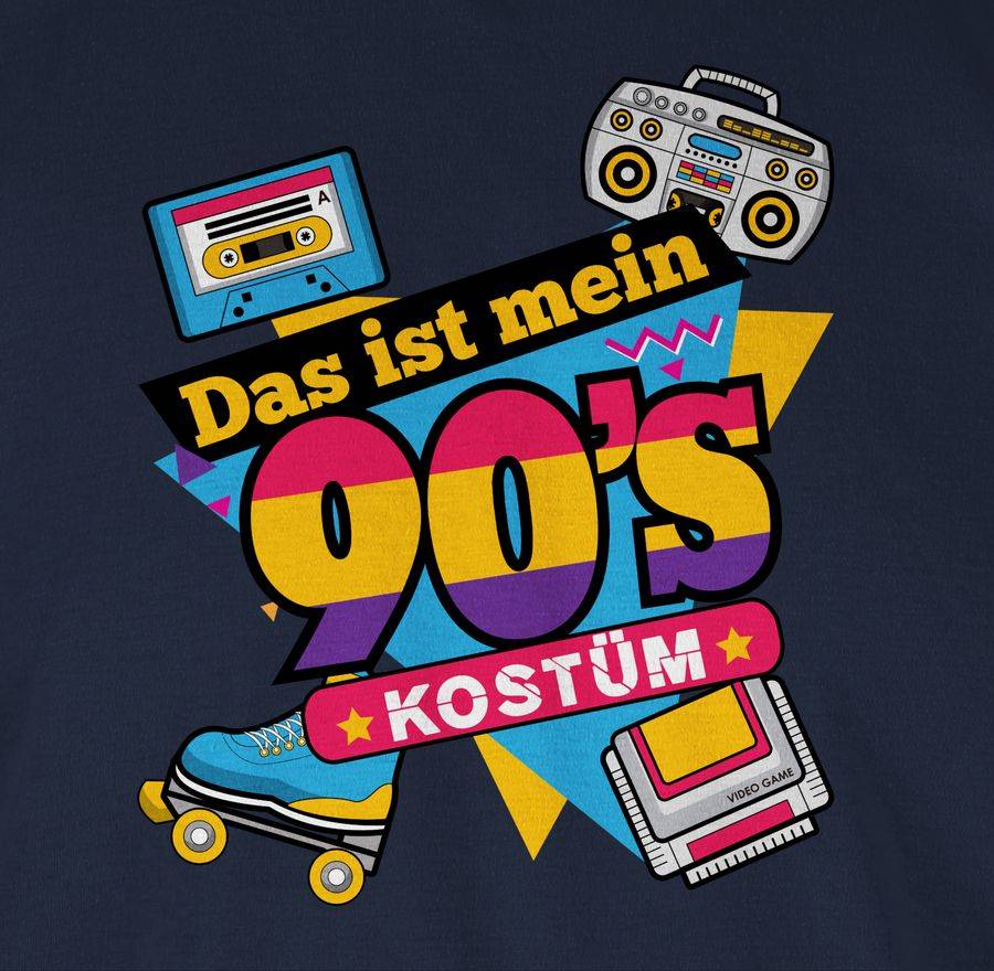 Shirtracer Das Ist Mein 90er Jahre Kostüm: Tshirt Rucksack Shirtracer
