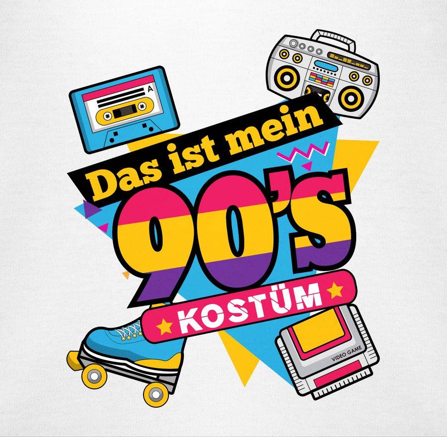 Shirtracer Das Ist Mein 90er Jahre Kostüm: Tshirt Rucksack Shirtracer