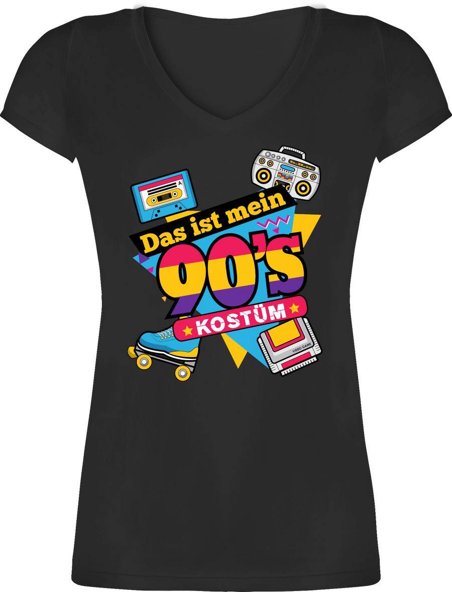 Shirtracer Das ist mein 90er Jahre Kostüm: Tshirt Rucksack Shirtracer