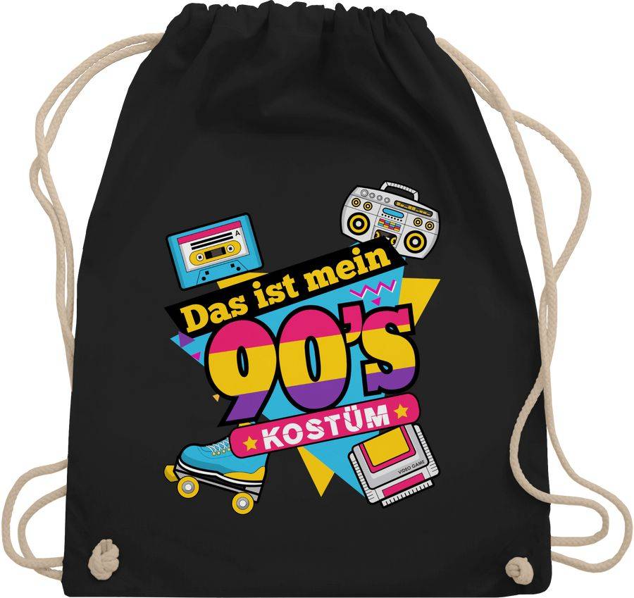 Shirtracer Das ist mein 90er Jahre Kostüm: Tshirt Rucksack Shirtracer