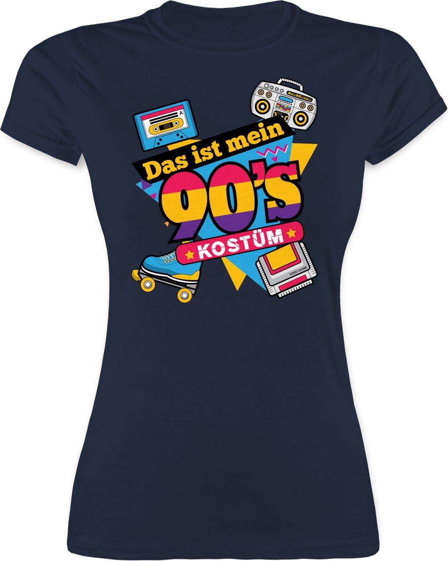 Shirtracer Das ist mein 90er Jahre Kostüm: Tshirt Rucksack Shirtracer