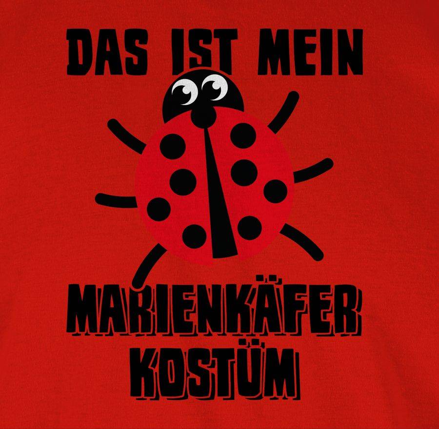 Shirtracer Das Ist Mein Marienkäfer Kostüm - Schwarz: T-Shirt Rucksack Shirtracer