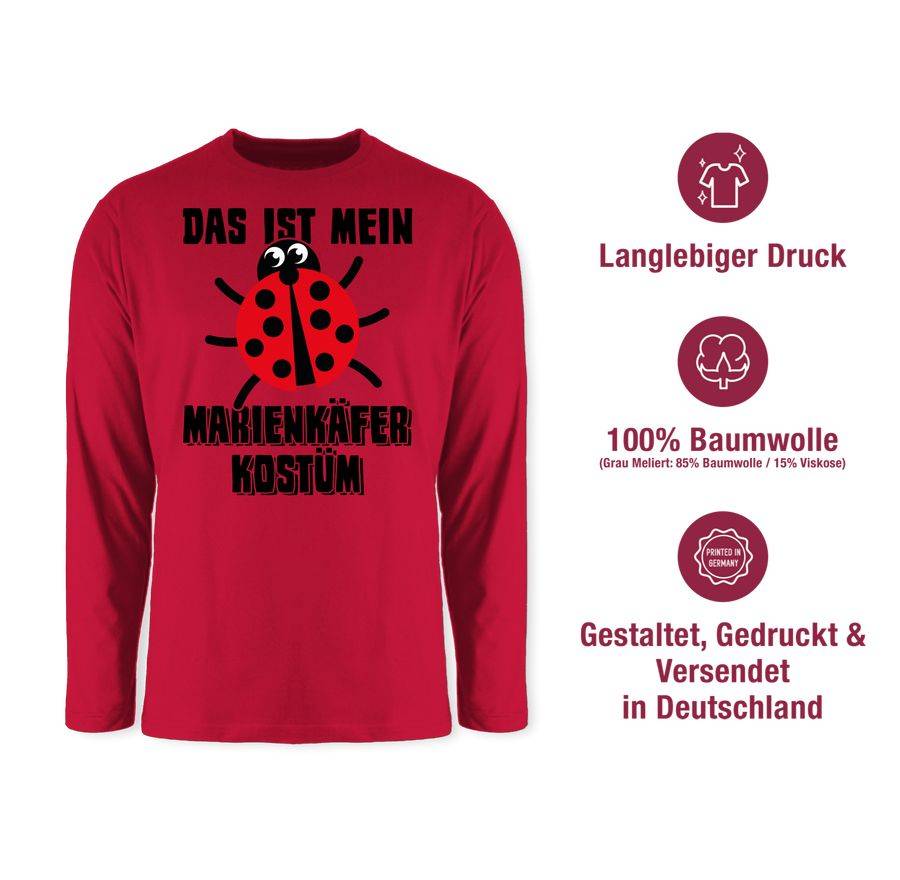 Shirtracer Das Ist Mein Marienkäfer Kostüm - Schwarz: T-Shirt Rucksack Shirtracer