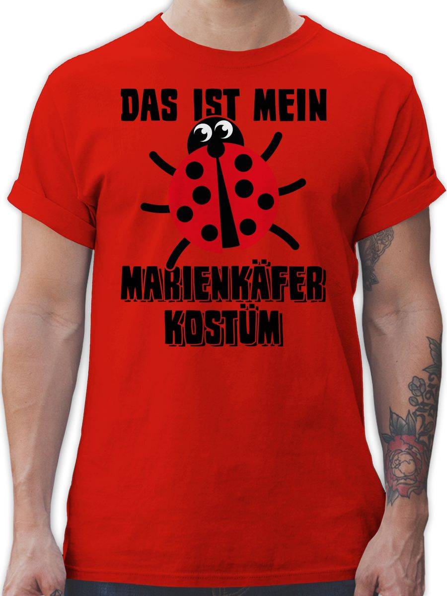 Shirtracer Das ist mein Marienkäfer Kostüm - schwarz: T-Shirt Rucksack Shirtracer