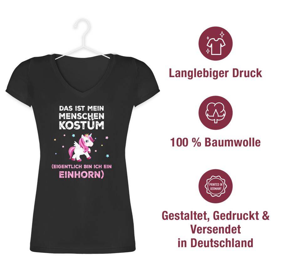 Shirtracer Das Ist Mein Menschen Kostüm Eigentlich Bin Ich Ein Einhorn Shirts & Mehr Shirtracer