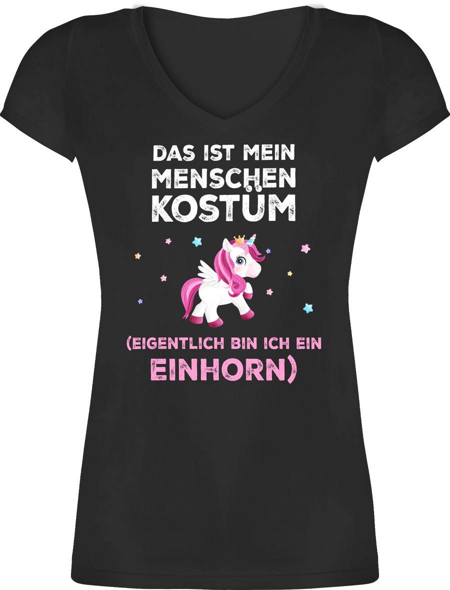 Shirtracer Das ist mein Menschen Kostüm Eigentlich bin ich ein Einhorn Shirts & Mehr Shirtracer