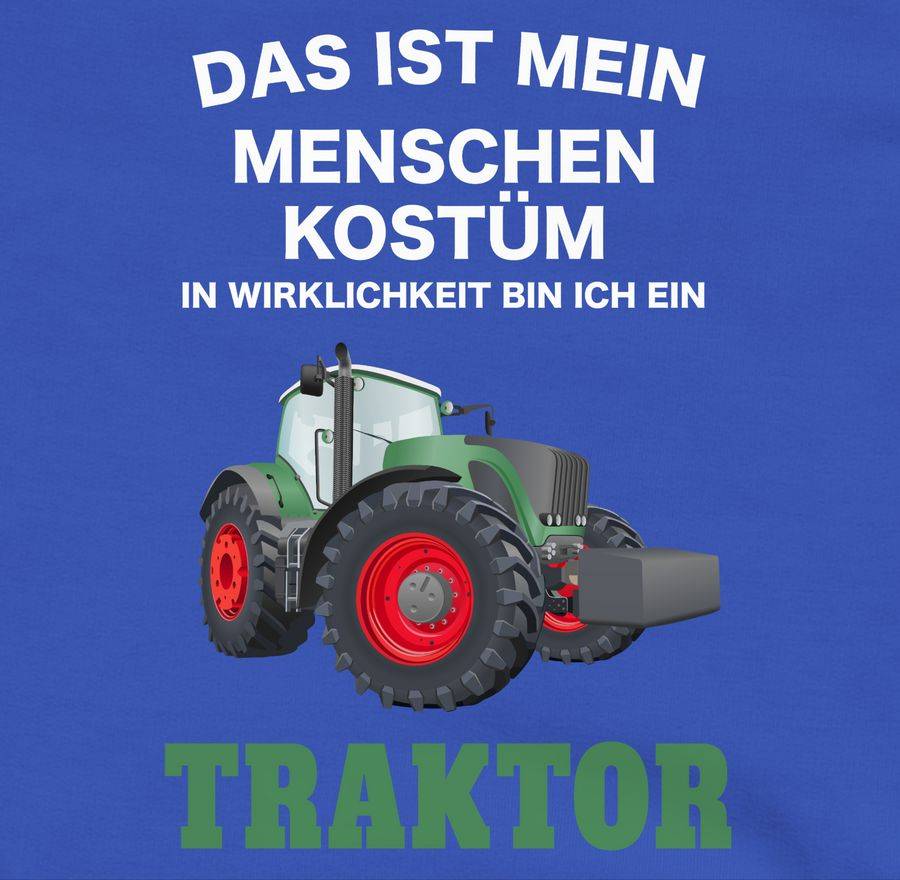 Shirtracer Das Ist Mein Menschen Kostüm In Echt Bin Ich Ein Traktor: T-Shirt Rucksack Shirtracer